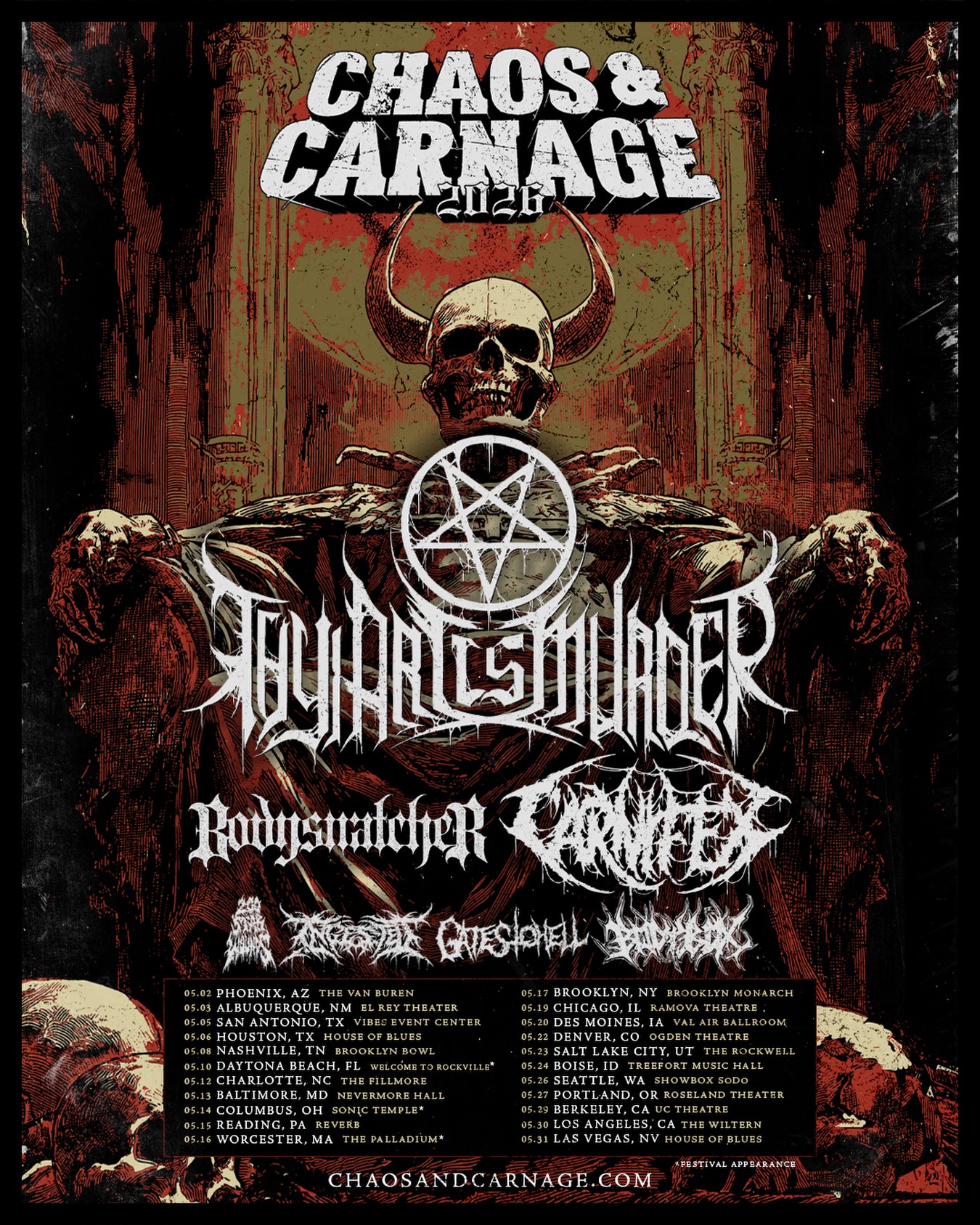 200 Stab Wounds Tour Poster 2026–2027